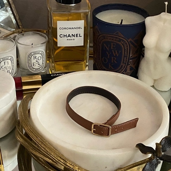 VINTAGE Horse Collar Style Leather Bracelet - Picture 2 of 9